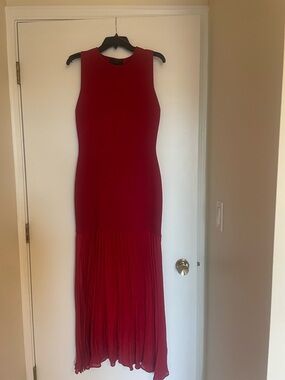 NWT Zara Cranberry Sleeveless Dress and he makes a statement. Dropwaist.